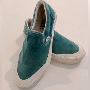 Vans Slip-On Velvet Teal - Size US W 7.5